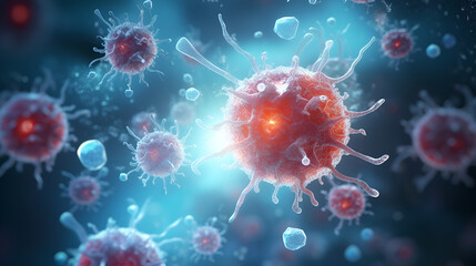 3d rendered illustration of a dna,3d rendered illustration of a virus