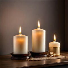 christmas candles on a dark background, Pure Home Living Candles & Home