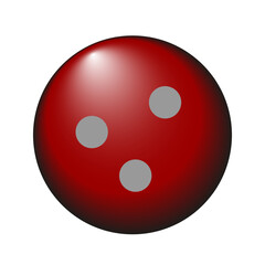 Bowling ball  sport icon vector illustration