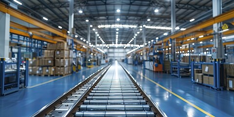Fototapeta premium The Energy Efficiency Zone features cutting-edge tech like LED lighting and variable speed drives to cut carbon emissions.