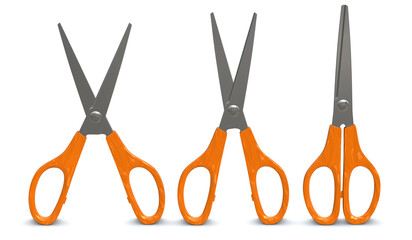 Orange Scissors Set