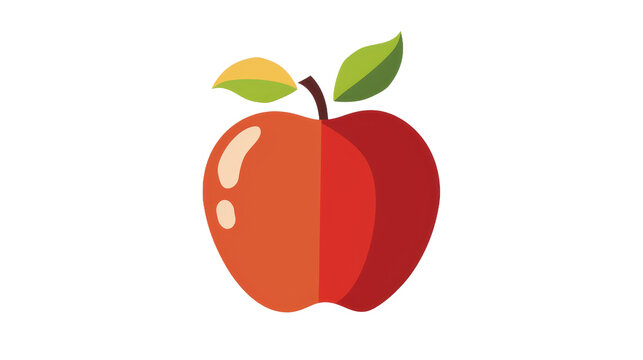 Apple Vector Logo Design on Transparent Background