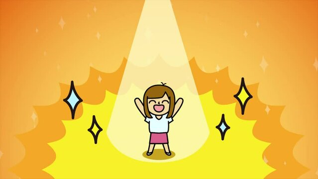 女性OLの歓喜と絶望のイメージカット4種セット（採用・不採用・文字なし）