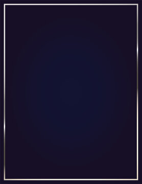 dark blue background with luxury silver border looks like a frame