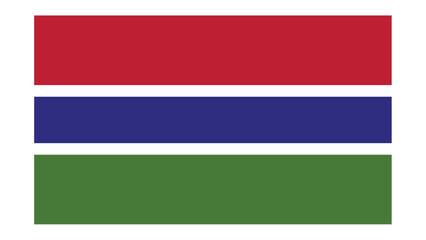 GAMBIA Flag with Original color