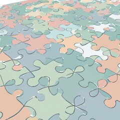 puzzles arranged on the ground