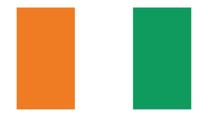 IVORY COAST Flag with Original color