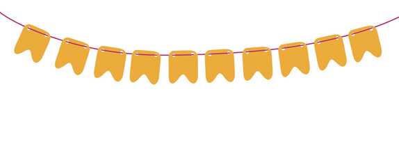 Colourful flags Festa Junina 