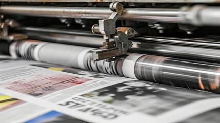 Precision and power combine as the printing press rolls on