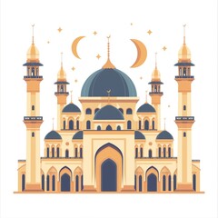 mosque flat design