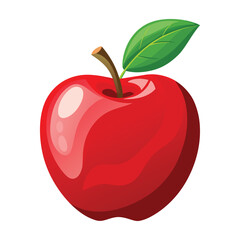 Apple Illustration on White Background