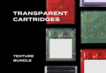 Transparent Cartridge Game Retro Overlay Texture Pack Bundle Effect Surface