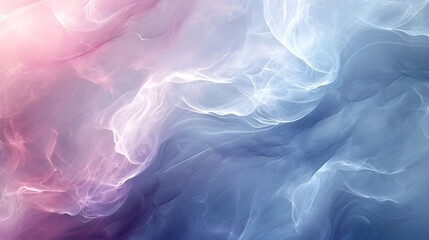 Ethereal Smoke Waves in Gradient Colors - obrazy, fototapety, plakaty