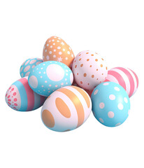 illustration of 3d colorful egg for celebrate easter ai generated