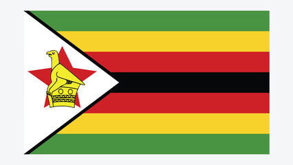 ZIMBABWE Flag with Original color