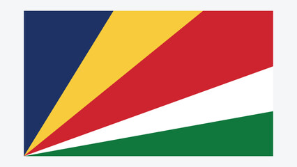 Obraz premium SEYCHELLES Flag with Original color