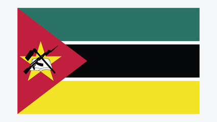 MOZAMBIQUE Flag with Original color