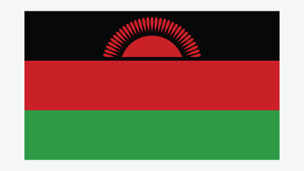 MALAWI Flag with Original color