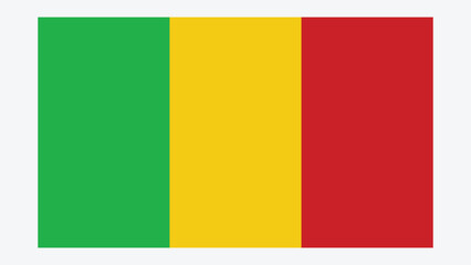 Fototapeta premium MALI Flag with Original color