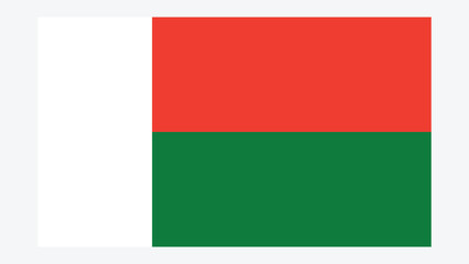 MADAGASCAR Flag with Original color