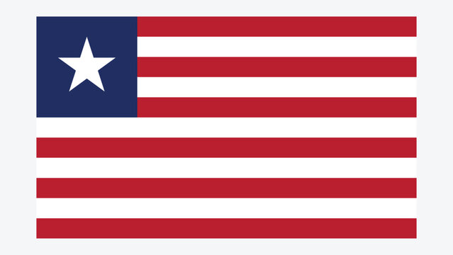 LIBERIA Flag with Original color