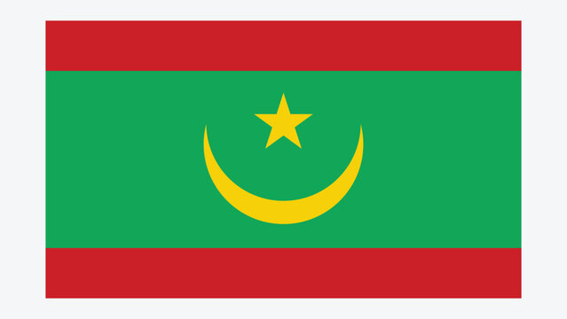 MAURITANIA Flag with Original color