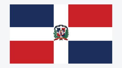 DOMINICAN REPUBLIC Flag with Original color