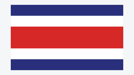 COSTA RICA Flag with Original color