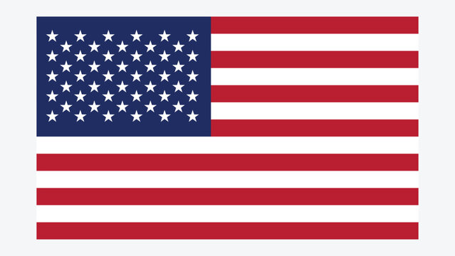 USA Flag with Original color
