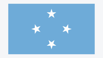 MICRONESIA Flag with Original color