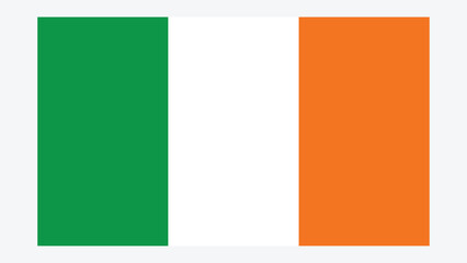 Fototapeta premium IRELAND Flag with Original color