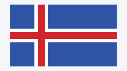 Obraz premium ICELAND Flag with Original color