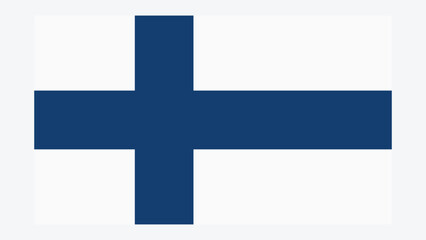 Obraz premium FINLAND Flag with Original color