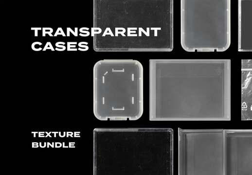 Transparent Case Plastic Overlay Texture Pack Bundle Effect Surface Mockup