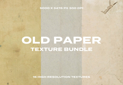 Old Grunge Paper Book Retro Vintage Overlay Texture Pack Bundle Effect Surface
