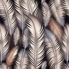 feathers seamless pattern