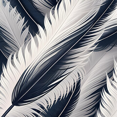 seamless feathers pattern