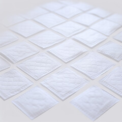 Incontinence pads, white background сreated with Generative Ai