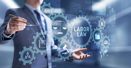 Fototapeta na wymiar Labor Law Lawyer Legal Business Consulting concept.