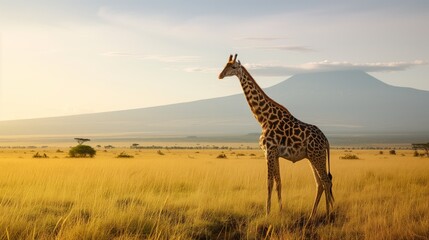 Obraz premium Tanzania safari. Generative AI