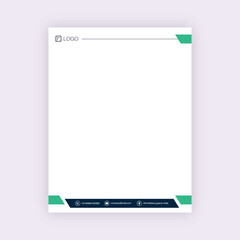 Corporate Letterhead Design Template Vector