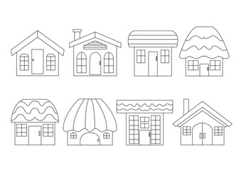 house design on white background illustration vector