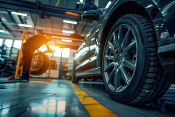 Car care maintenance and servicing Tires in the auto