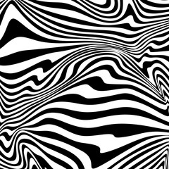 Abstract Black and White Geometric Stripes.hypnosis spiral.Seamless Black and white stripes background.seamless wave line patterns