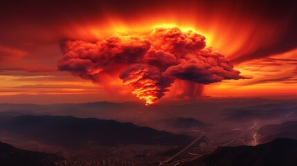 Capturing the romantic mystique of a pink sunset cloudscape reflects natures beauty