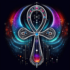Galactic Ankh - Cosmic Fusion of Life and Spirit