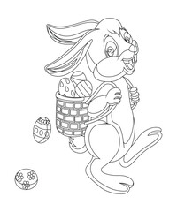 Easter Bunny Coloring Page