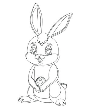 Easter Bunny Coloring Page