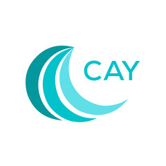 CAY Letter logo design template vector. CAY Business abstract connection vector logo. CAY icon circle logotype.
