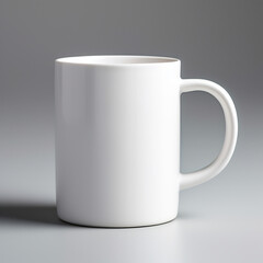 Obraz premium product shot featuring a white ceramic mug with a unique shape сreated with Generative Ai